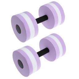 Halteres Exercício Aquático, EVA Water Barbells, Barra de mão para resistência à água, Haltere de natação, Aeróbica com peso da água, 2pcs - Image 1