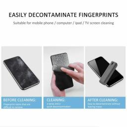 Telefone Screen Cleaner Spray, 2 em 1, Portátil, Tablet, PC, Screen Cleaner, Microfiber Cloth Set, Artefato de limpeza, Armazenamento, 1 Pc - Image 6