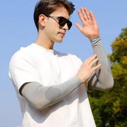 Luvas de protetor solar de seda para homens e mulheres, esportes ao ar livre, anti-UV, corrida, pesca, ciclismo, braço, verão - Image 5