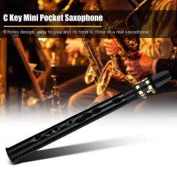 Mini bolso saxofone C Key Sax, Instrumento de sopro com saco, Saxofone portátil, Instrumento musical - Image 5