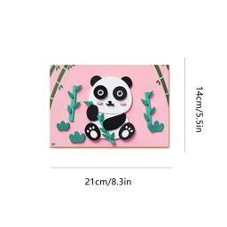 Artesanal adesivo Art Kits para crianças, criança, artesanato interativo, aprendendo brinquedo para crianças, jardim de infância Educação - Image 6