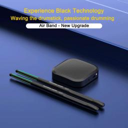 Conjunto profissional de bateria eletrônica inteligente para iniciantes e crianças, baquetas elétricas, tambor de ar portátil, adultos - Image 5