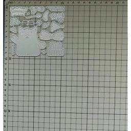Corte de metal morre para scrapbook, gatinho comendo bolo, decoração DIY, artesanato de papel, faca mould blade, soco estênceis, novo, 2023 - Image 2