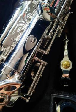 Saxofone Alto profissional prateando, E-Flat, bronze, sopro, instrumento musical, acessórios, japão, YAS-62S, novo estilo - Image 4
