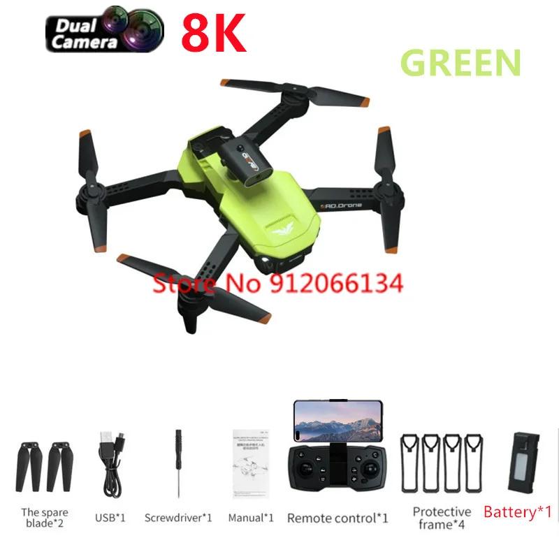 8k esc câmera mini dobrável wifi fpv rc drone 2.4g fluxo óptico evitando obstáculos trajetória sem cabeça vôo rc quadcopter drone - Image 1