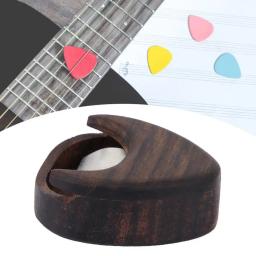 Palhetas de madeira à prova de umidade, caixa de armazenamento Plectrum para músico, fino acabamento, acessório instrumento musical - Image 2
