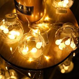 LED Desejando Bola Luz String, Casamento Romântico Atmosfera Decoração, Pátio ao ar livre, Camping Light, Swways with the Wind - Image 5