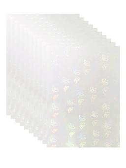 Vinil Holográfico Adesivo para Decoração, Artesanato DIY, Verlay Transparente, Laminação Janelas, Gráficos Scrapbooking, Tamanho A4, 10 Folhas - Image 6