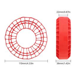 Espuma de inserção de borracha de silicone para pneus de roda de 1,9" adequada para 118-122 mm (4,75" OD) para crawler 1/10 RC - Image 2
