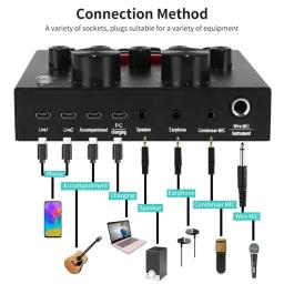 Conjunto de placa de som bm800 v8, microfone condensador de áudio profissional, microfone de canto para estúdio, gravação de podcast de karaokê, transmissão ao vivo - Image 3