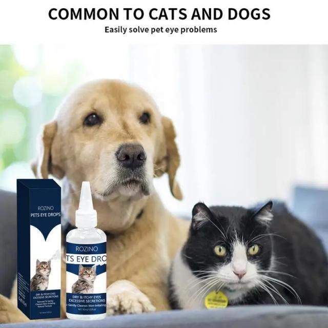Colírio Calmante para Cães e Gatos - Lavagem Ocular Eficaz e Limpeza de Irritações, 30ml