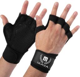 Luvas de musculação masculino e feminino, protetor de palma, fitness, musculação, ginástica, mão, pulso, esportes, 1 par - Image 1