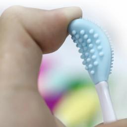 Soft Silicone Toothbrush para Pet, Dedo Brushes, Higiene Dental, Suprimentos de Limpeza, Cães e Gatos, 2-Sided - Image 4