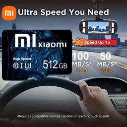 Mijia-Xiaomi Cartão SD de Alta Velocidade, 1TB, Cartão de Memória 2TB, 128GB, 256GB, 512GB, Armazenamento Micro TF, Laptop, Computador, Original - Image 2