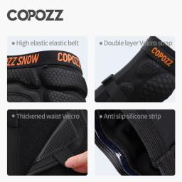 Copozz joelheiras de esqui ao ar livre motocicleta patinação esportes proteção protetor de quadril acolchoado respirável ajustável engrenagem shorts - Image 4