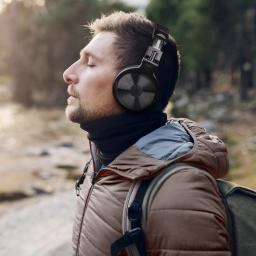 fone de ouvido sem fio bluetooth Oneodio Pro-C Fones de Ouvido Sem Fio: 110 horas de tempo de reprodução, Bluetooth 5.2, design dobrável e ajuste confortável, fones de ouvido estéreo com graves profundos e microfone - Image 3