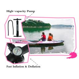 WKERSIY Inflável Stand Up Paddleboard SUP Board 6 Polegada Prancha Grossa de Surf Set Wakeboard Kayak Acessórios Não-Slip Deck - Image 4