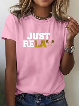 Camiseta de manga curta feminina, lacrosse engraçado em bastão relaxado, estampada com o pescoço em O, roupas femininas casuais, moda verão - Image 2