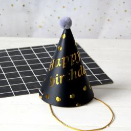 Chapéus de festa de aniversário para menino e menina, diy, artesanal, coroa, decoração do chuveiro do bebê, acessórios da foto, 1pc - Image 3