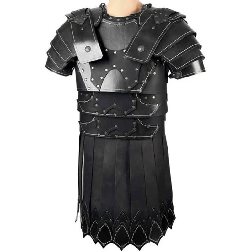 Medieval antigo grego legião romana gladiador couro do plutônio cuirass ombro peito armadura viking guerreiro cavaleiro cosplay traje larp - Image 1