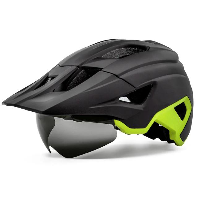 Capacete de Ciclismo Magnético Integrado para Mountain Bike Off-Road 57-62CM