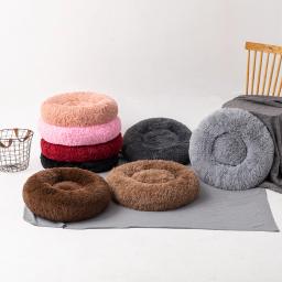 Rei cão cama sofá cesta camas do cão diversão lavável removível casa do cão longo luxe pelúcia ao ar livre grande pet gato cama do cão quente sofá esteira - Image 5