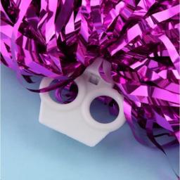 Dedo tipo Cheer Pom-poms para o bebê Gênero Revelar, Decoração para Casamento e Festa de Aniversário, Punho Colorido, Baby Shower - Image 2