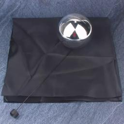 Bola mágica com foulard, cor prata, truques de mágica, truques de mágica, ilusões diversão levation, acessórios mágicos - Image 3