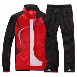 Fato de treino casual masculino, corrida, corrida, esportes atléticos, fitness, jaqueta, moletom, basquete, futebol, faixa ternos, 2 peças - Image 4