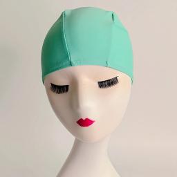 Boné de banho de tecido de lycra de nylon, cores sólidas, verão, piscina, spa, praia, jogo, unissex, touca de natação para mulheres e homens - Image 5