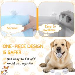 Wall Pee Pad Holder para cães, Almofada de treinamento Potty Clear Dog Pad, Almofada de Pee Pegajosa Invisível, Clipes de parede, 4 pcs, 6pcs - Image 4