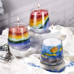 Pérola Granular Colorida para Fabricação de Vela, Cera De Pintura Em Areia, Materiais De Vela DIY, Suprimentos Artesanais, Cera De Areia De Cor - Image 5
