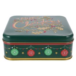 Caixa de armazenamento para biscoitos, latas para presente com tampas 1700X1700X620CM Caixa para doces de Natal - Image 2