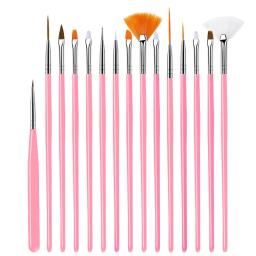 Multi-Funcional Nylon Hair Art Paint Brush, Aquarela Rod Pen, Desenho Ferramenta de Pintura, Material Escolar, Papelaria Presentes, 15Pcs Set - Image 6
