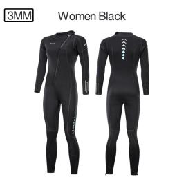 Fato de neoprene premium para homens e mulheres, roupas de uma peça, aquecido, surf, terno de mergulho, pesca, caça submarina, kitesurf, 3mm - Image 4