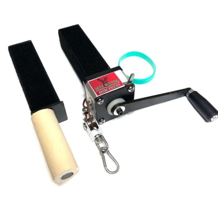 Caça arco imprensa torno guincho tiro com arco 100lbs ajustável arco reparação ferramenta de ajuste arco composto e flecha acessórios - Image 1
