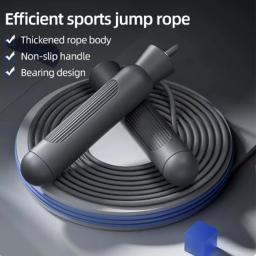 Rolamento sem fio pular corda portátil equipamentos de fitness ponderado pular corda boxe exercício crossfit aeróbica corda de pular rápido - Image 1