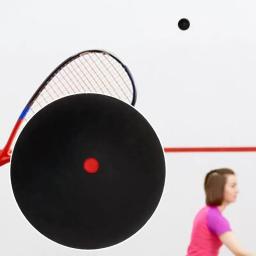 Bola De Squash De Borracha Macia Único Ponto Amarelo Equipamento Portátil De Squash Bolas De Raquete, Controle Fácil, Racquetball - Image 1