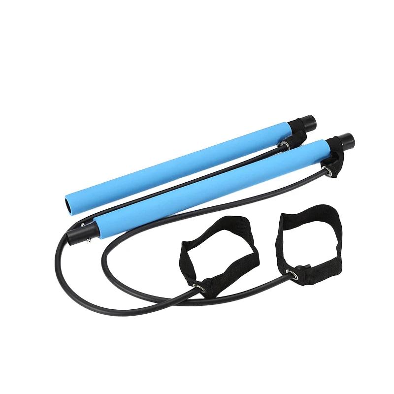 Multifuncional Elastic Rope Stretching Belt, Pilates Bar Combinação, Yoga Fitness Bar, Expansão Peito, Corda De Tensão, Back Trainer - Image 1