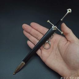 Glamping Aragorn Espada Narthil, Senhor dos Anéis F, Arma Medieval, Katana de Metal, Espada Samurai, Ornamentos Chaveiros, Brinquedo Presentes, 22cm - Image 5