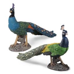 Figuras de animais selvagens para crianças, realista, animal, sólido, pavão, abs, figuras de ação, coleção, brinquedos educativos, presente para crianças, 25cm - Image 3