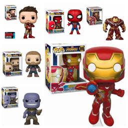 Funko pop vingadores liga batalha final: hulk homem de ferro capitão dos eua thanos ferro aranha ação boneca coleção modelo brinquedos infantis - Image 1