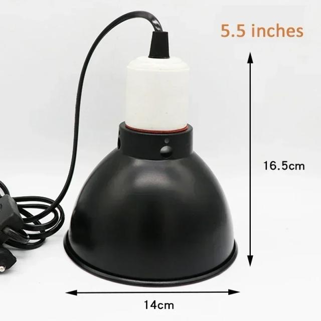 Lâmpada UVB 300W E27 para Répteis com Suporte - Iluminação 100-240V Ideal para Animais de Estimação