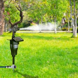 Eco-friendly Jet Spray Animal Repeller com painel solar, aspersão de movimento, jardim pragas, pássaro controle repelente - Image 6