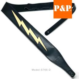 Almofada de correia da guitarra elétrica PP, couro relâmpago, preto, rosa, marrom, branco, novo, 2023 - Image 6