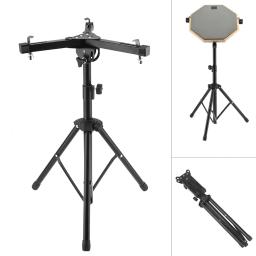 Suporte de rack de tambor de mão de ajuste de madeira de faia/metal triângulo suporte pendurar handpan universal dobrável portátil para 10 12 Polegada tambor - Image 6