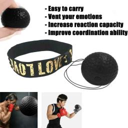 Headworn velocidade bola boxe bola mágica reação bola luta treinamento coordenação capacidade ventilação punho velocidade precisão descompressão - Image 4