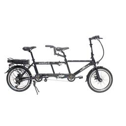 Bicicleta elétrica dobrável com bateria oculta, ebike para família, 2 pessoas, bicicletas em tandem pedal para adultos - Image 4