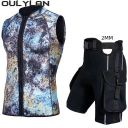Colete sem mangas de neoprene com calções de bolso de mergulho, Conjunto de surf, Top Gear, Calças 2mm, 3mm, 2024 - Image 4