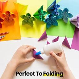 100 folhas de papel origami dupla face cor quadrada guindaste de papel dobrável para projetos de artes e ofícios infantis diy 15x15 cm - Image 6